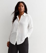 New Look Curves White Long Shirt